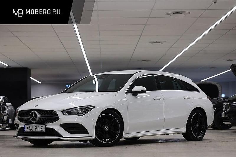 Vit Begagnad 2020 Mercedes CLA200 Shooting Brake AMG Kombi | 259 900 kr (Marknadspris) - Bild 1/2