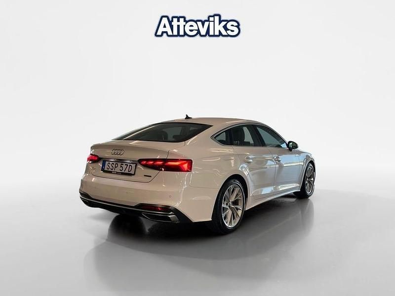Begagnad Audi A5 Sportback Advanced 268 HK (197 kW) 2020 Vit Halvkombi