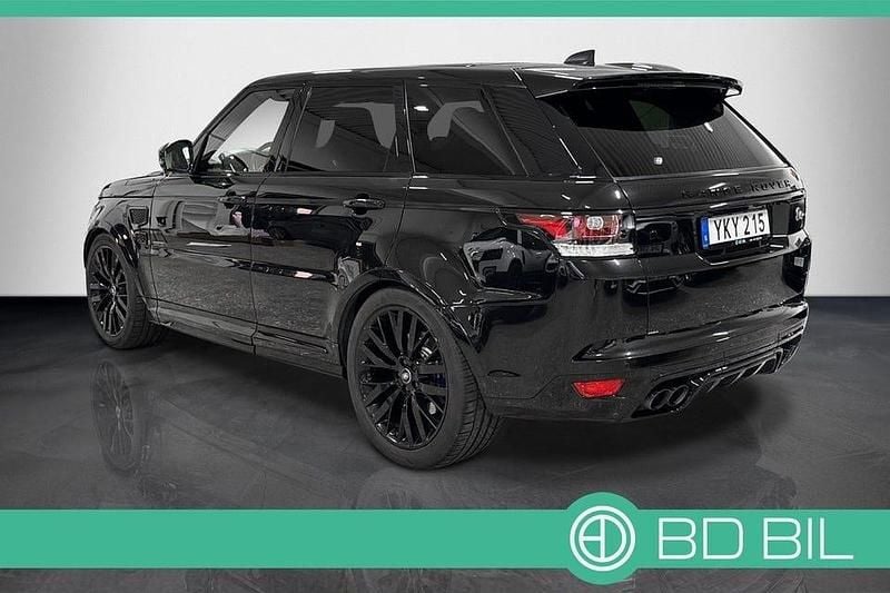 Begagnad Land Rover Range Rover Sport SVR 551 HK (405 kW) 2017 Svart SUV