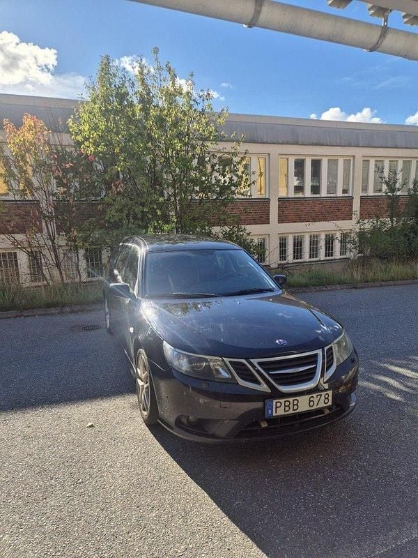 Svart Begagnad 2008 Saab 9-3 Vector Kombi | 7 000 kr - Bild 1/4