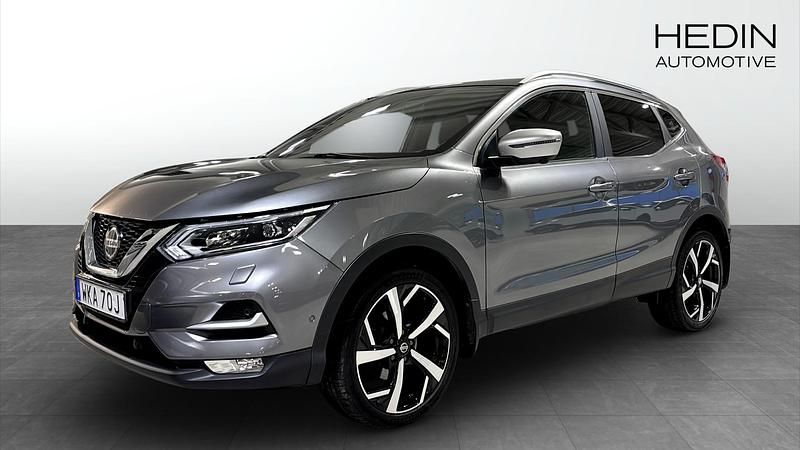 Grå Begagnad 2019 Nissan Qashqai Tekna SUV | 194 900 kr (Marknadspris) - Bild 1/4