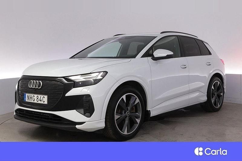 Vit Begagnad 2022 Audi Q4 e-tron Advanced SUV | 369 900 kr (Bra pris) - Bild 1/4