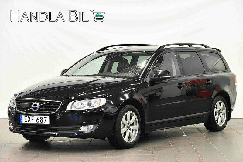 Svart Begagnad 2015 Volvo V70 Kombi | 224 800 kr - Bild 1/4