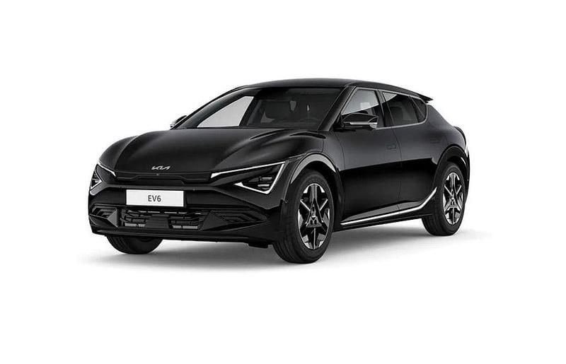 Svart (aurora black pearl) Ny 2025 Kia EV6 SUV | 573 900 kr (Marknadspris) - Bild 1/1