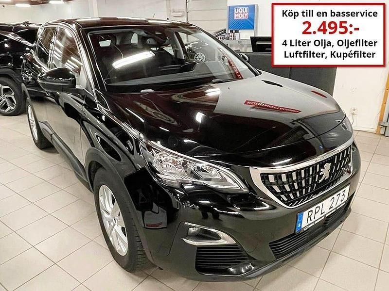 Svart Begagnad 2017 Peugeot 3008 Active Kombi | 145 000 kr (Marknadspris) - Bild 1/4