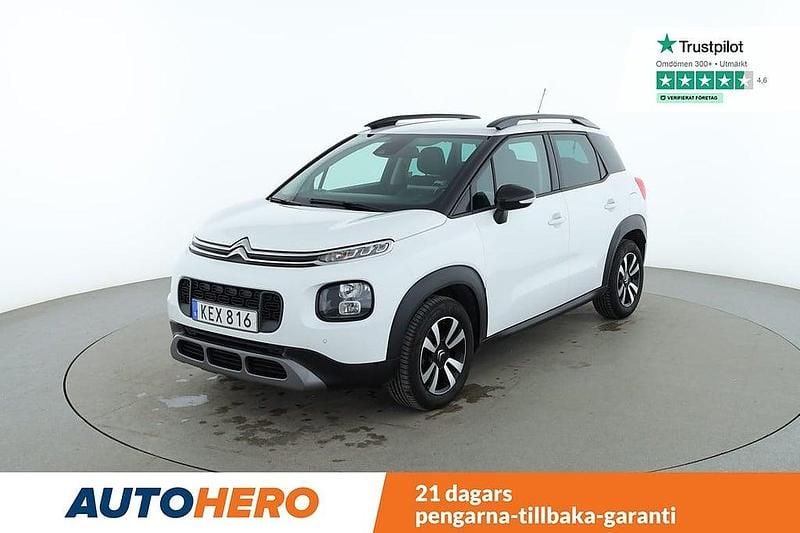 Vit Begagnad 2021 Citroën C3 Aircross PureTech SUV | 179 000 kr (Marknadspris) - Bild 1/4