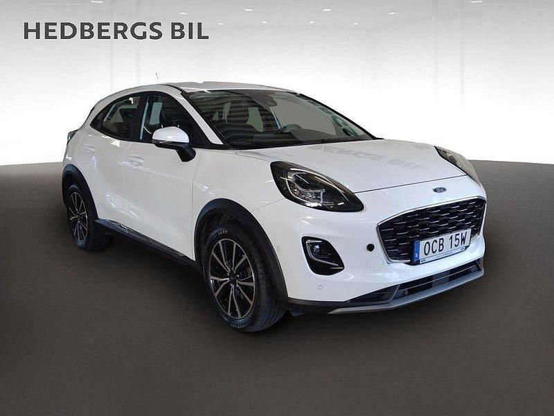 Vit Begagnad 2021 Ford Puma Titanium SUV | 189 900 kr - Bild 1/4
