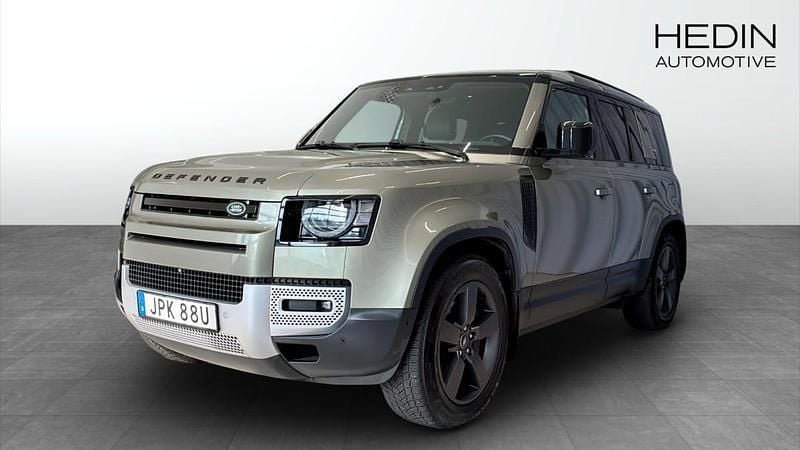 Grön (green) Begagnad 2022 Land Rover Defender SE SUV | 789 000 kr - Bild 1/4