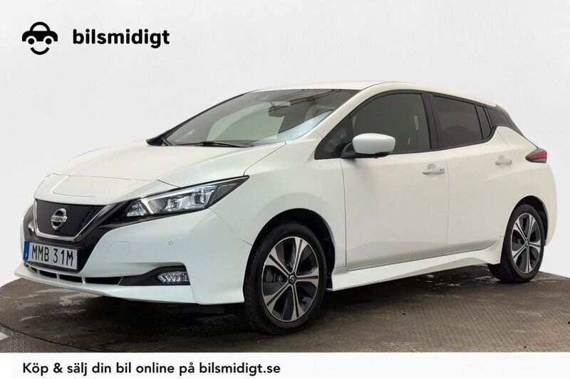 Vit Begagnad 2021 Nissan Leaf 360º Halvkombi | 164 900 kr (Bra pris) - Bild 1/3