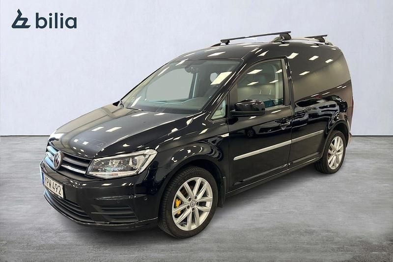 Svart Begagnad 2019 VW Caddy Minibuss | 139 900 kr - Bild 1/3