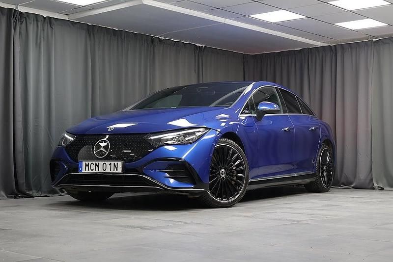 Begagnad Mercedes EQE350 Advanced Plus 2022 Blå Sedan