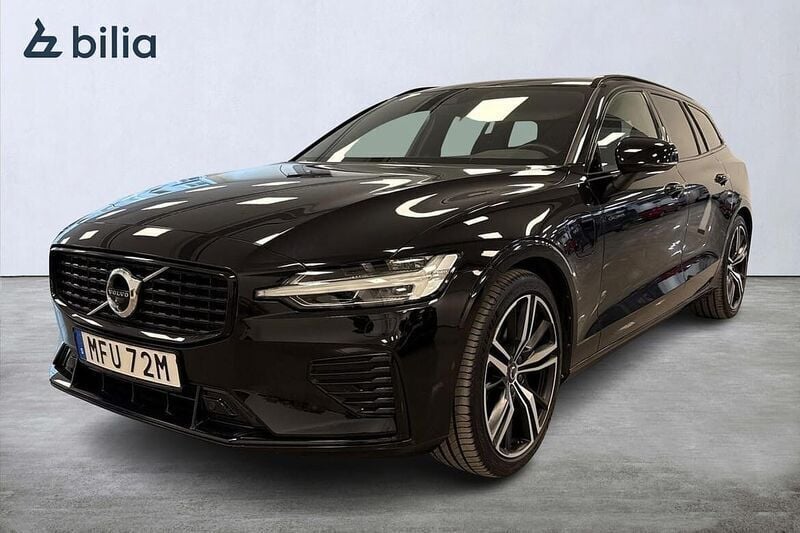 Svart Begagnad 2022 Volvo V60 R-Design Kombi | 459 000 kr (Bra pris) - Bild 1/3