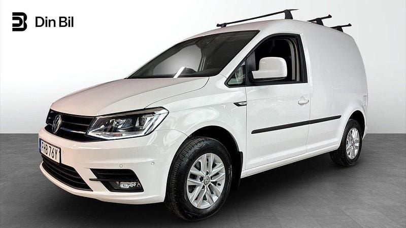 Vit (candyvit) Begagnad 2020 VW Caddy Minibuss | 194 900 kr (Superpris) - Bild 1/4