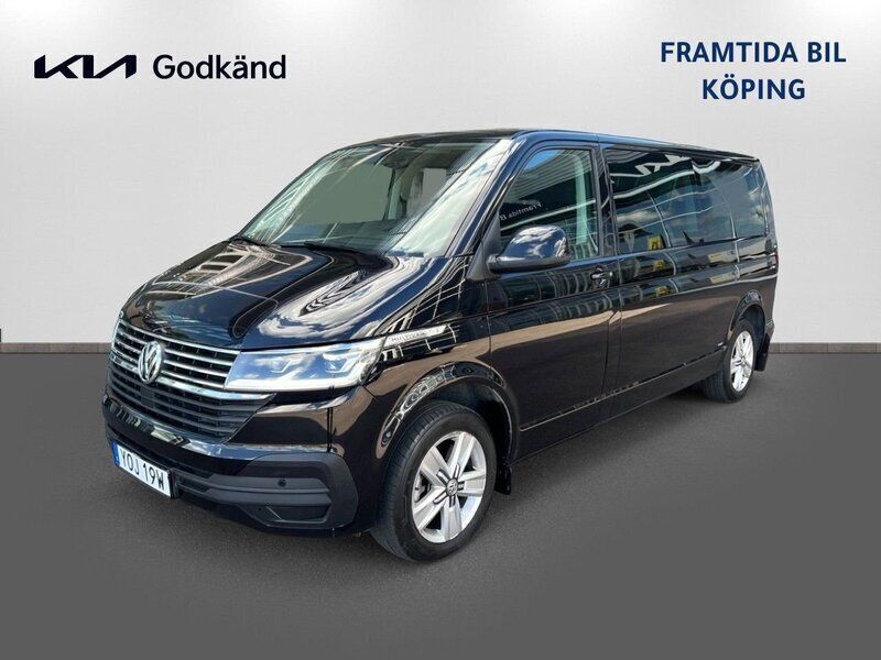 Svart Begagnad 2021 VW Multivan Minibuss | 519 500 kr - Bild 1/4
