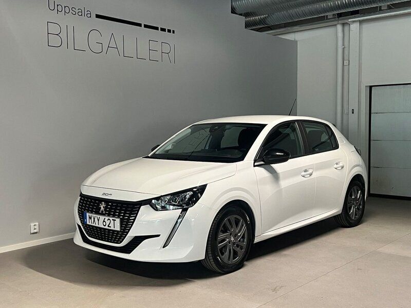 Vit Begagnad 2022 Peugeot 208 Active Halvkombi | 154 900 kr (Marknadspris) - Bild 1/4