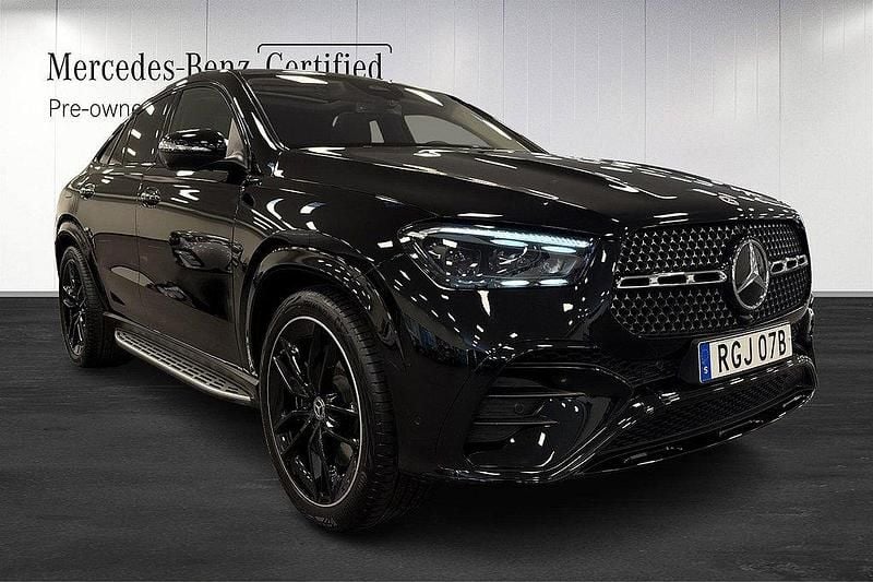 Svart Begagnad 2024 Mercedes GLE350e AMG Line Premium Sportkupé | 1 089 000 kr (Marknadspris) - Bild 1/4