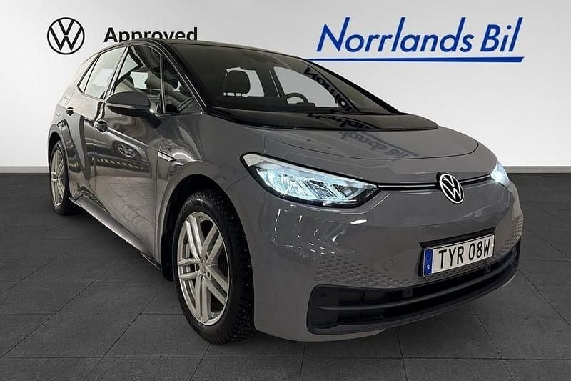 Moonstone grey black Begagnad 2022 VW ID.3 Pro Performance Halvkombi | 279 000 kr (Marknadspris) - Bild 1/4