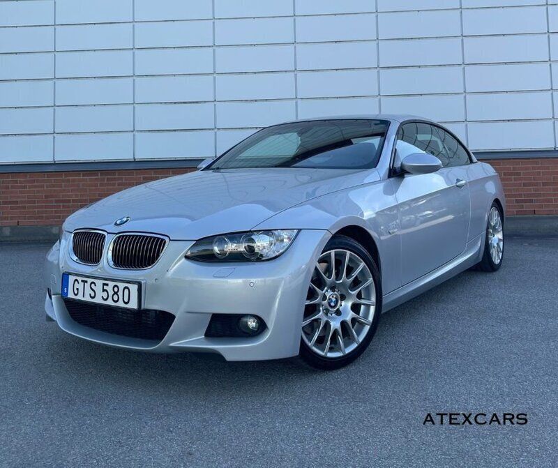 Ljusgrå (grå) Begagnad 2008 BMW 335 Cabriolet M Sport Cab | 230 000 kr (Superpris) - Bild 1/4