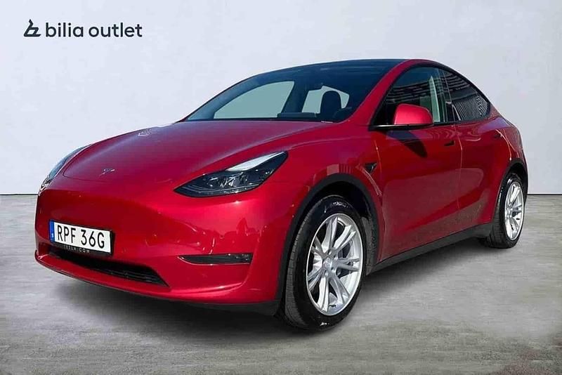 Röd Begagnad 2022 Tesla Model Y Long Range SUV | 349 900 kr - Bild 1/1