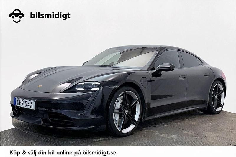 Svart Begagnad 2020 Porsche Taycan Turbo Sport Sedan | 919 900 kr - Bild 1/3