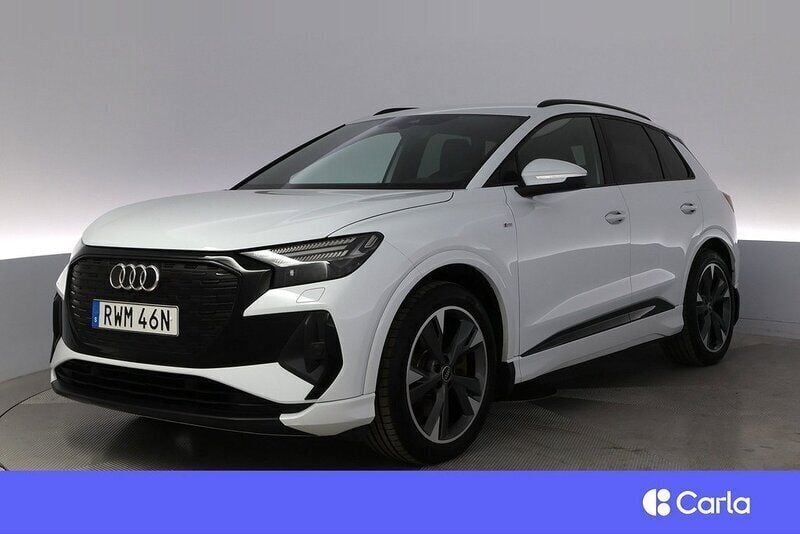 Vit Begagnad 2022 Audi Q4 e-tron S-Line SUV | 385 900 kr (Superpris) - Bild 1/4