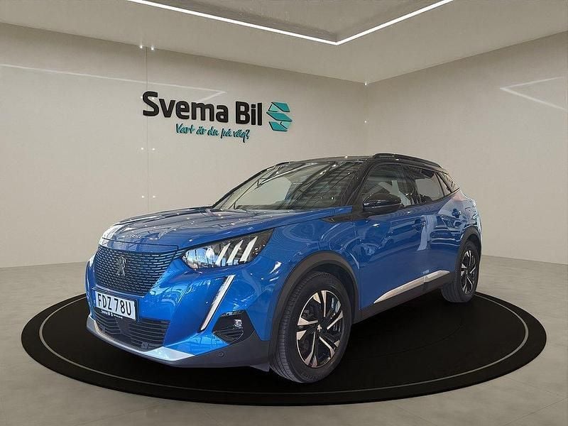 Blå Begagnad 2020 Peugeot e-2008 GT-line SUV | 179 900 kr (Marknadspris) - Bild 1/4