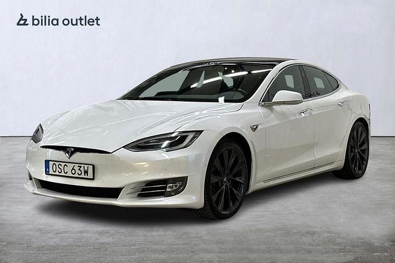 Vit Begagnad 2020 Tesla Model S Long Range AWD Halvkombi | 329 900 kr (Marknadspris) - Bild 1/3