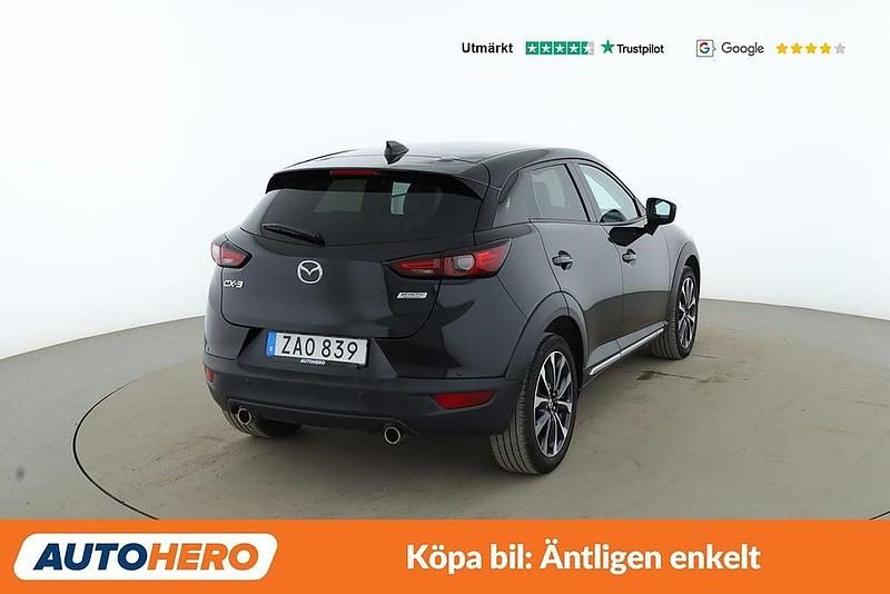 Begagnad Mazda CX-3 Exclusive-Line 122 HK (89 kW) 2018 Svart SUV