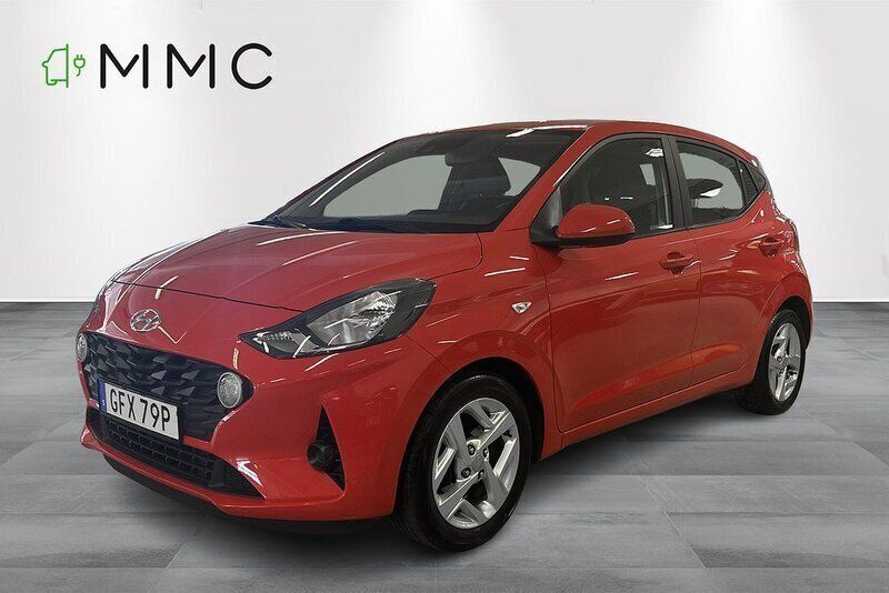 Röd Begagnad 2020 Hyundai i10 Essential Halvkombi | 109 000 kr (Marknadspris) - Bild 1/4