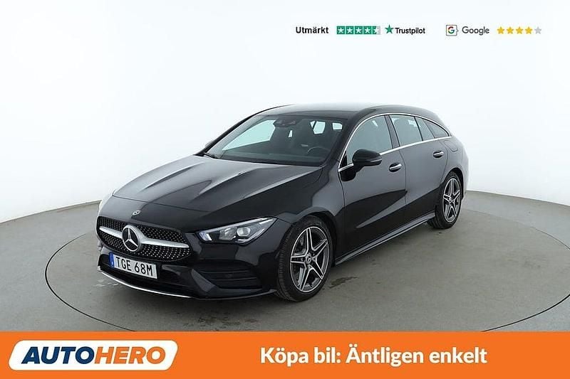 Svart Begagnad 2019 Mercedes CLA200 Shooting Brake AMG line Kombi | 262 000 kr (Marknadspris) - Bild 1/4