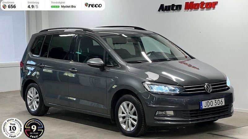 Begagnad VW Touran 150 HK (110 kW) 2016 Mörkgrå Minibuss