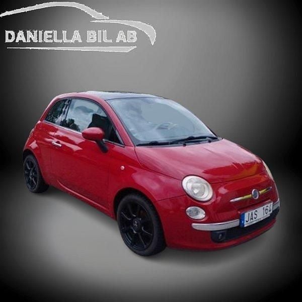 Röd Begagnad 2008 Fiat 500 Lounge Halvkombi | 54 999 kr (Bra pris) - Bild 1/4