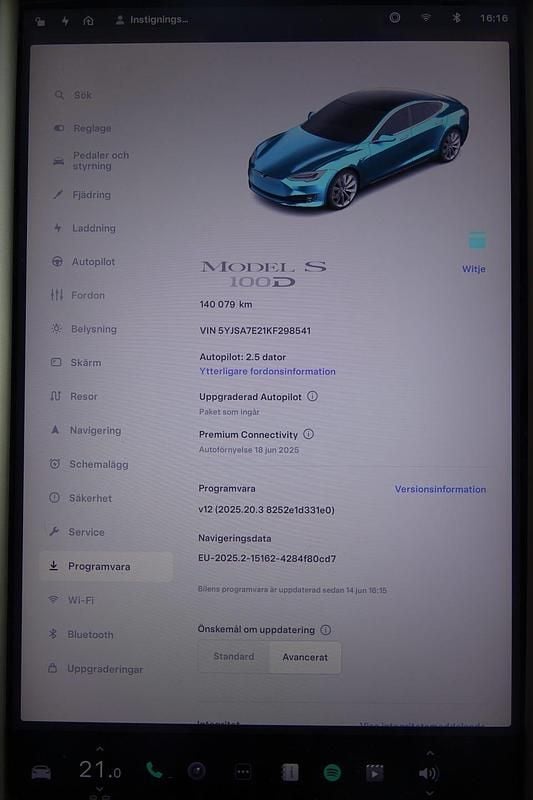 Begagnad Tesla Model S 386 kW (525 HK) 2019 Halvkombi