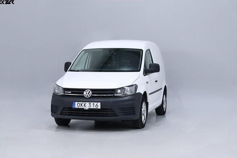 Vit Begagnad 2017 VW Caddy Minibuss | 69 800 kr (Bra pris) - Bild 1/4