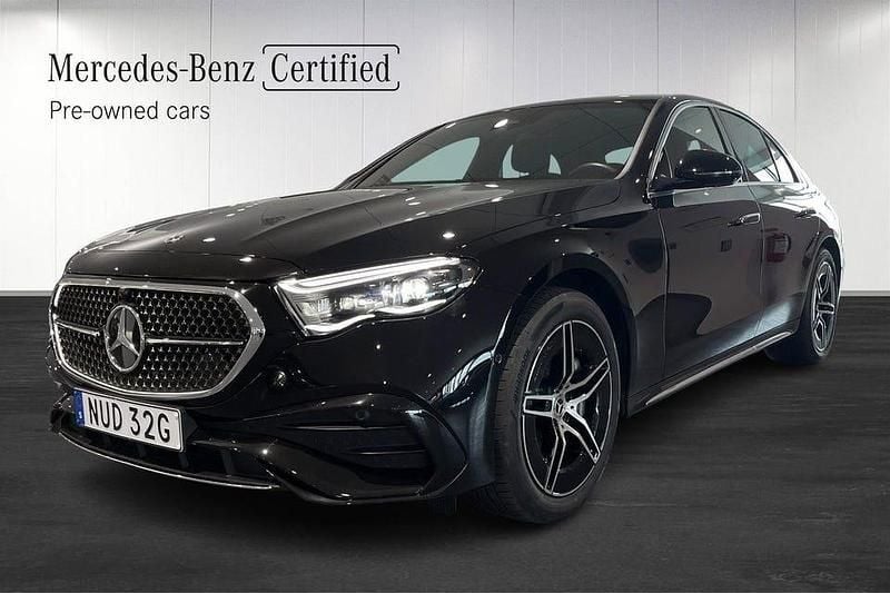 Svart Begagnad 2024 Mercedes E300 AMG Sedan | 599 900 kr - Bild 1/3
