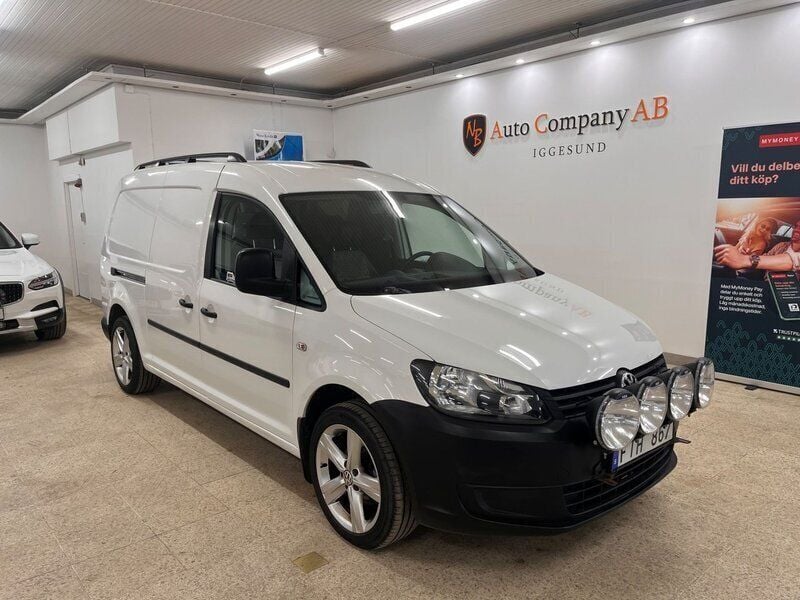 Vit Begagnad 2012 VW Caddy Maxi Minibuss | 79 900 kr (Marknadspris) - Bild 1/4