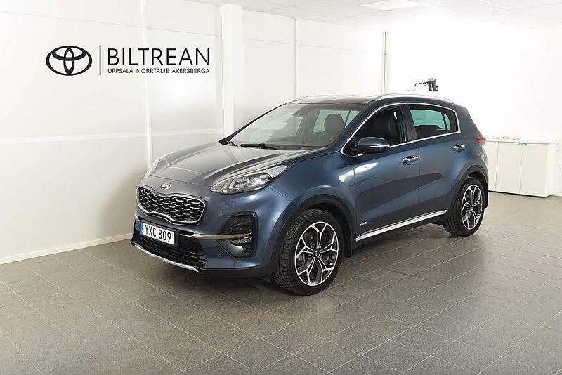 Blå metallic Begagnad 2018 Kia Sportage GT-Line SUV | 209 900 kr (Marknadspris) - Bild 1/4