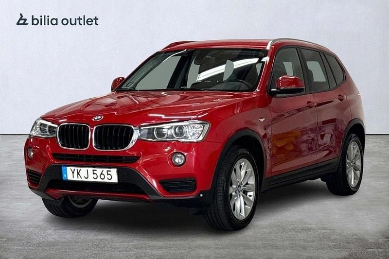 Röd Begagnad 2017 BMW X3 Sport Line SUV | 184 900 kr (Marknadspris) - Bild 1/3