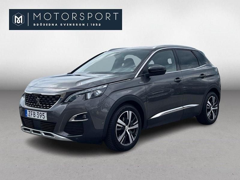 Mörkgrå Begagnad 2018 Peugeot 3008 GT-line SUV | 219 900 kr (Marknadspris) - Bild 1/4