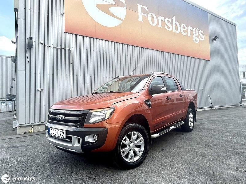 Orange Begagnad 2015 Ford Ranger Wildtrack Pickup | 199 000 kr - Bild 1/4