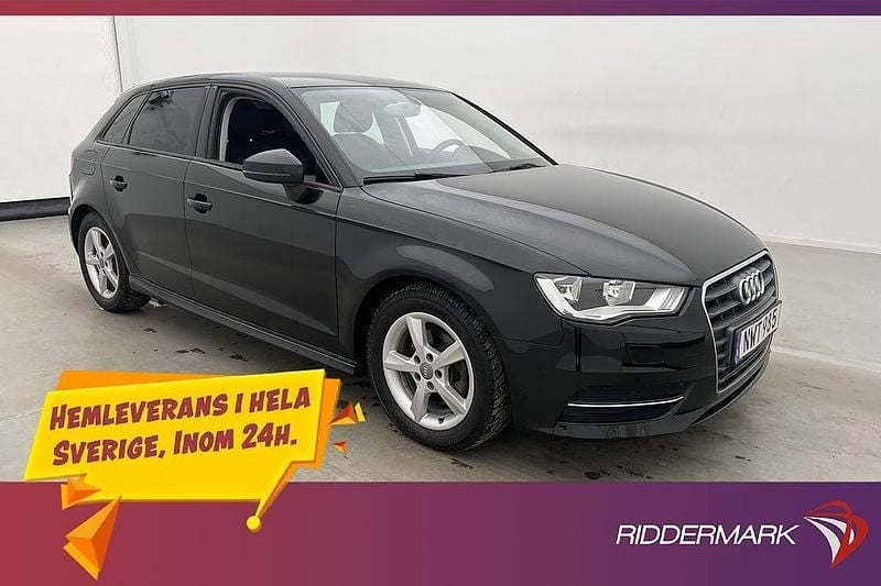 Svart Begagnad 2014 Audi A3 Attraction Halvkombi | 88 900 kr (Marknadspris) - Bild 1/3