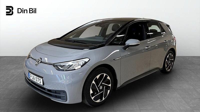Grå Begagnad 2022 VW ID.3 Pro Halvkombi | 269 800 kr (Bra pris) - Bild 1/4