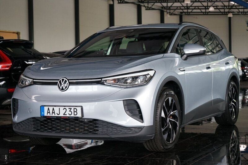 Silver Begagnad 2021 VW ID.4 Pro Performance SUV | 259 500 kr (Bra pris) - Bild 1/4