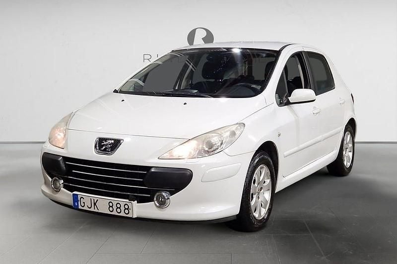 Vit Begagnad 2008 Peugeot 307 Halvkombi | 24 900 kr (Marknadspris) - Bild 1/3