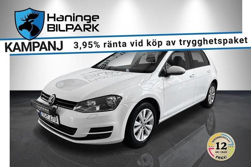 Vit Begagnad 2016 VW Golf VII Halvkombi | 109 995 kr (Bra pris) - Bild 1/2