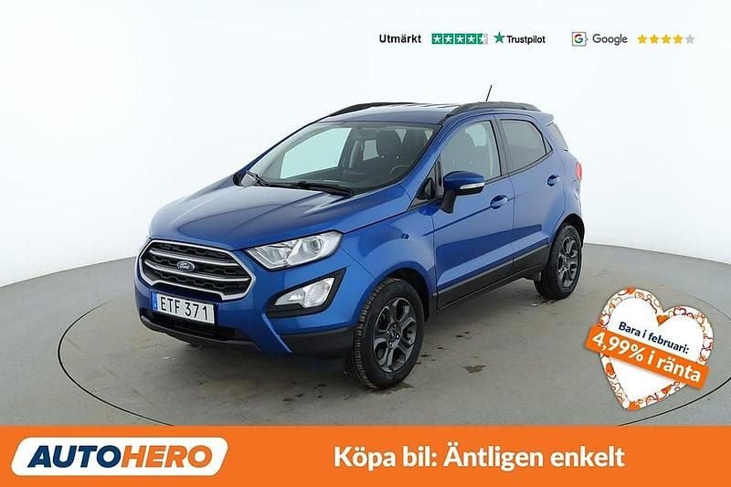 Blå Begagnad 2018 Ford Ecosport Cool & Connect SUV | 115 000 kr (Marknadspris) - Bild 1/4