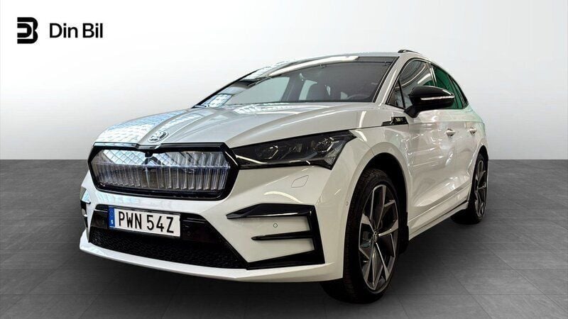 Vit Begagnad 2024 Skoda Enyaq iV RS SUV | 619 900 kr - Bild 1/4