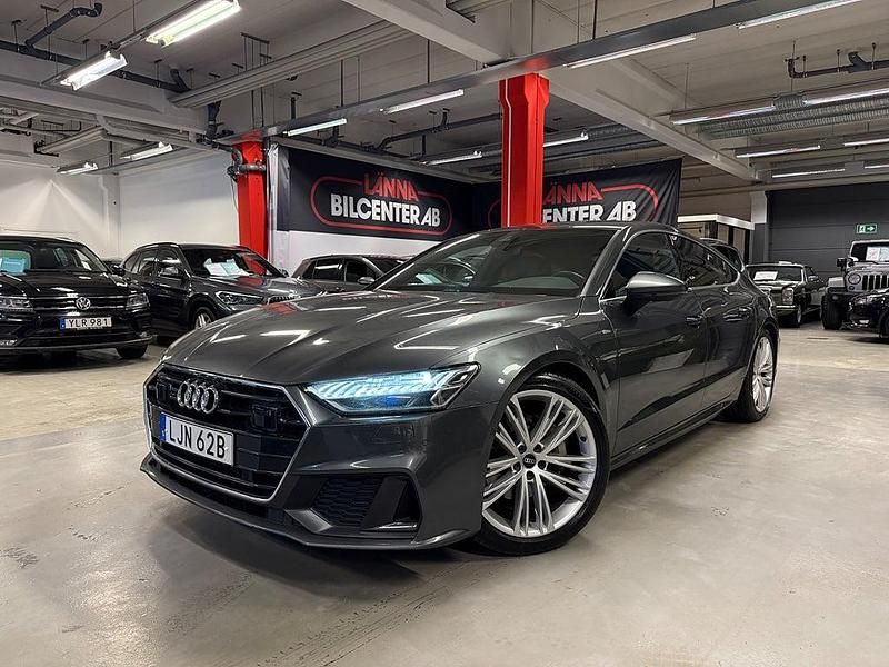 Grå Begagnad 2021 Audi A7 Sportback S-Line Halvkombi | 389 000 kr - Bild 1/4