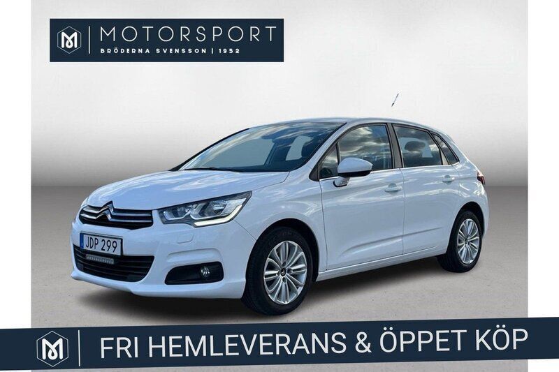 Vit Begagnad 2015 Citroën C4 Halvkombi | 89 900 kr (Marknadspris) - Bild 1/4