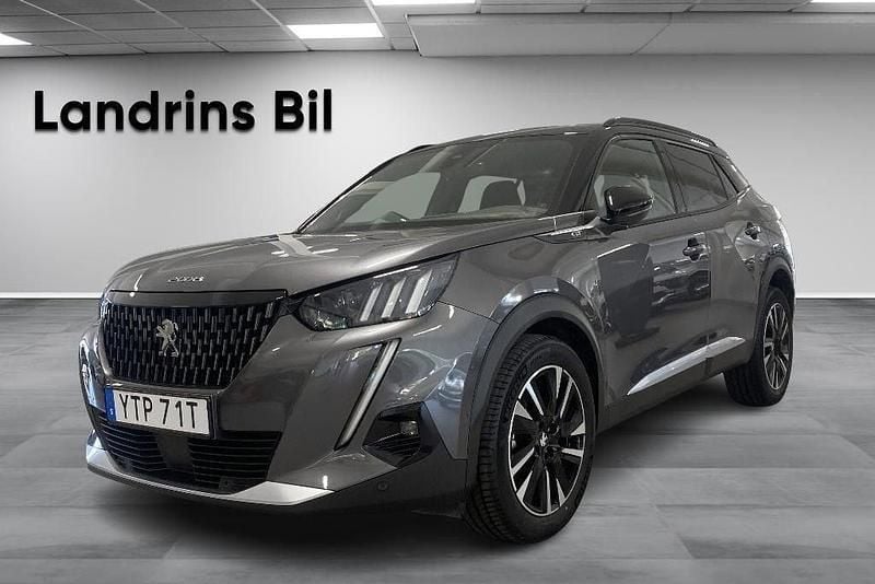 Grå Begagnad 2021 Peugeot 2008 GT SUV | 249 900 kr (Lite dyr) - Bild 1/4